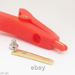 100x Gold Plated Copper Alligator Kelvin Test Clip Duckbill Clamp for LCR Meter