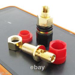 100x Gold Plated Copper Amplifier Speaker Terminal Binding Post DIY Red + Black