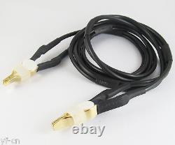 10pairs 1M Double Gold- Plated Copper Kelvin Clip 4 Wires Silicone Test Cable