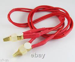 10pairs Double Gold- Plated Copper Kelvin Clip 4 Wires Silicone Test Cable 1M