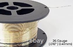 14/20 Yellow Gold-Filled Wire Round Half Hard 10-30 Gauge 1-10 ft USA