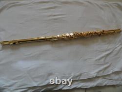 16-hole flute plus E key white copper gold-plated flute with box