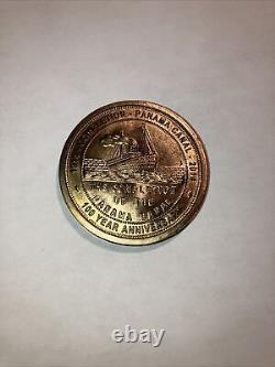 1914 2014 Panama Canal 100th Anniversary Medal Carr Shelvin Gold Plated