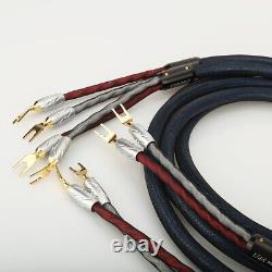 2.5m Pair VIBORG PRIME SP/1 Speaker cable VS701G Pure Copper Gold plated spade