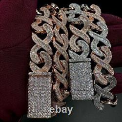 20MM Real Gold Plated 5AAA+ CZ Baguette Hop Hip Ice Out 8 Cuban Chain Necklace