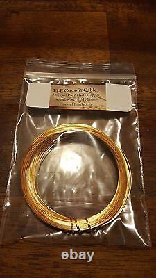 30ft ELF Custom Cables 24k Gold plated 99.9999 % pure OCC copper wire 22awg