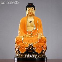 48cm Copper brass gold-plated Medicine Buddha statue Bhaisajyaguru