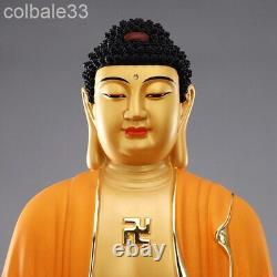 48cm Copper brass gold-plated Medicine Buddha statue Bhaisajyaguru