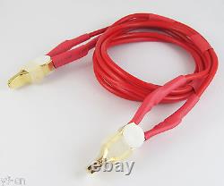 4pairs Double Gold- Plated Copper Kelvin Clip 4 Wires Silicone Test Cable 1M