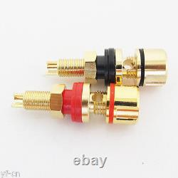 50pcs High Quality Gold Plated Copper Amplifier Speaker Terminal Binding Post