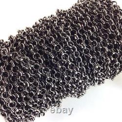 7mm Rolo Chain Silver Gold Plated Gunmetal Bass Copper Soldered Belcher Chain
