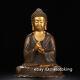 8 Chinese antiques Pure copper Gold plated Buddha Shakyamuni Buddha Statue