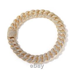 AAA+ 24mm Cuban Chain Hip Hop Gold Plated Men's Necklace Bracelet Gift Jewelry