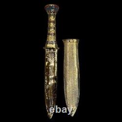 Ancient Egyptian Antiques king Tutankhamun Dagger of Copper Gold Plated Rare BC