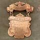 Antique Gold Plated Copper SCHS 1/2 Mile Medal (awarded G. A Bartlett)