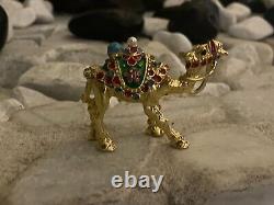 Antique camel copper lighter gold water plated contains turquoise stone handmade