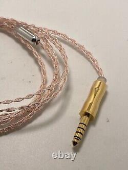 Authentic ALO Audio SXC 8 IEM Cable MMCX-4.4mm Balanced Gold Plated Copper