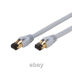 CAT8 Ethernet Cable Super Speed 40Gbps 2GHz LAN Wire Gray 0.5FT- 75FT Multi LOT