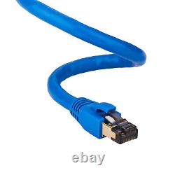 CAT8 Ethernet Cable Super Speed 40Gbps LAN Wire 0.5FT- 75FT Blue Multipack LOT