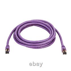CAT8 Purple SFTP Ethernet Cable 40Gbps 2GHz Copper LAN Wire 0.5FT-75FT Multi LOT