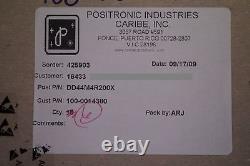 DD44M4R200X Positronic PCB D-Sub Connector Male Pins 44 Pos Right Angle NOS