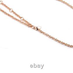 De Buman 18k Yellow Gold Plated Turquoise or Rose Gold Plated Crystal Necklace