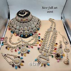 Designer Indian Bollywood Style Gold Plated Wedding Necklace Bridal Jewelry Set