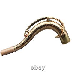 Eastern music gold plated full body hand hammered copper tenor saxophone neck