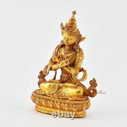 Fine Quality Gold Plated Tibetan Vajradhara / Dorje Chang Copper Statue Patan
