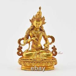 Fine Quality Gold Plated Tibetan Vajrasattva / Dorje Sempa Copper Statue Patan