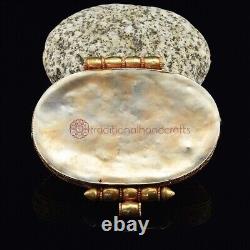 Gold Plated Copper Alloy decorated with Lapis, Turquoise Ghau Pendant Box