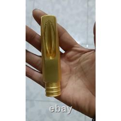 Gold Plated Copper Alto Saxophone Mouthpiece Bullet Shape # 5-8 withLigature 2023