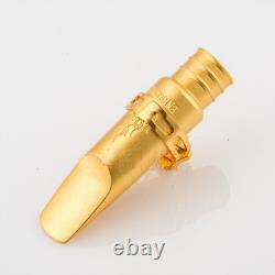 Gold Plated Copper Alto Saxophone Mouthpiece Bullet Shape # 5-8 withLigature NEW