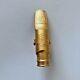 Gold Plated Copper Alto Saxophone Mouthpiece Durga Shape # 6-8 withLigature NEW