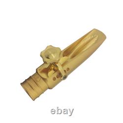 Gold Plated Copper Alto Saxophone Mouthpiece Slide Buffer # 6-8 withLigature 2023