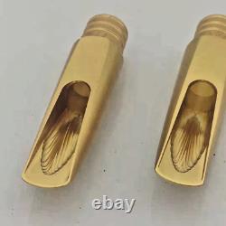 Gold Plated Copper Alto Saxophone Mouthpiece Slide Buffer # 6-8 withLigature 2024