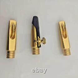 Gold Plated Copper Alto Saxophone Mouthpiece Slide Buffer # 6-8 withLigature 2024