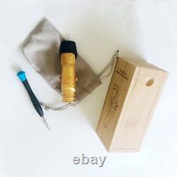Gold Plated Copper Alto Saxophone Mouthpiece Slim Buffer #5 8 withLigature 2023