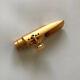 Gold Plated Copper Tenor Saxophone Mouthpiece Bullet Shape # 5-8 withLigature NEW