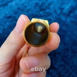Gold Plated Copper Tenor Saxophone Mouthpiece Flower Body # 6-8 withLigature 2023