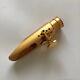Gold Plated Copper Tenor Saxophone Mouthpiece U Shape # 5-8 withLigature