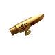 Gold Plated Copper Tenor Saxophone Mouthpiece U Shape # 5-8 withLigature NEW