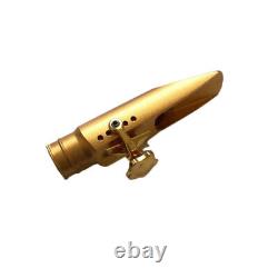 Gold Plated Copper Tenor Saxophone Mouthpiece U Shape # 5-8 withLigature NEW