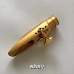 Gold Plated Copper Tenor Saxophone Mouthpiece U Shape # 5-8 withLigature NEW