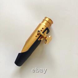 Gold Plated Copper Tenor Saxophone Mouthpiece U Shape # 5-8 withLigature NEW