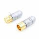 Gold Plated HIFI Audio XLR Tellurium Copper XLR Connector Plug Male Female