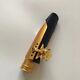 Gold-plated Copper Alto Saxophone Mouthpiece Size 5-8 with Ligature Brand New