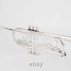 High Quality B-flat Gold-plated Copper and Silver Plated Trumpet Instrument