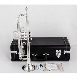 High Quality B-flat Gold-plated Copper and Silver Plated Trumpet Instrument