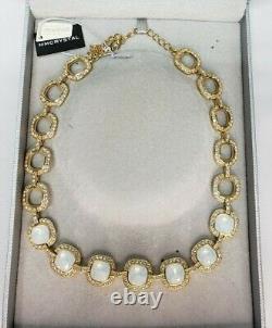 MM Crystal Designer Gold Plated Swarovski Necklace with Appraisal Value of $2150